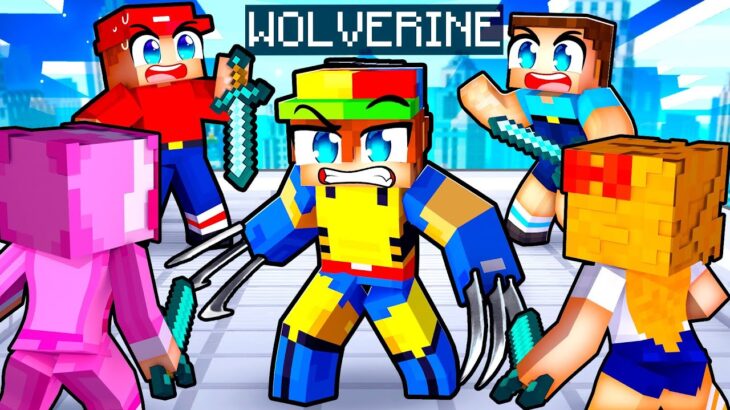 HUNTERS vs WOLVERINE SPEEDRUNNER in Minecraft!