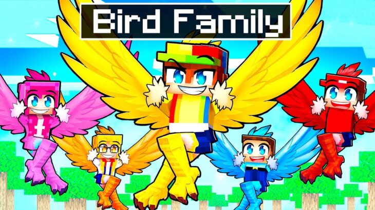 Having a BIRD FAMILY in Minecraft!