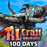 I Spent 100 Days in RLCraft DREGORA in Minecraft!