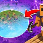 I Survived 100 Days in a FORTNITE STORM in Minecraft Hardcore