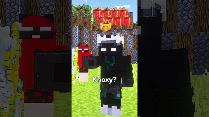 KNOXY GET A RANDOM WEAPON EVERYTIME HE SAY YES IN MINECRAFT ⛏ #shorts #minecraft