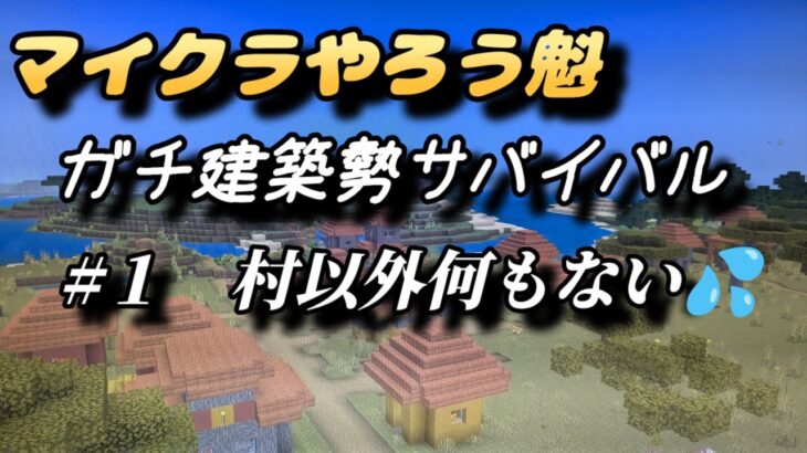 マイクラやろう魁 ガチ建築勢サバイバル　LIVE配信 １