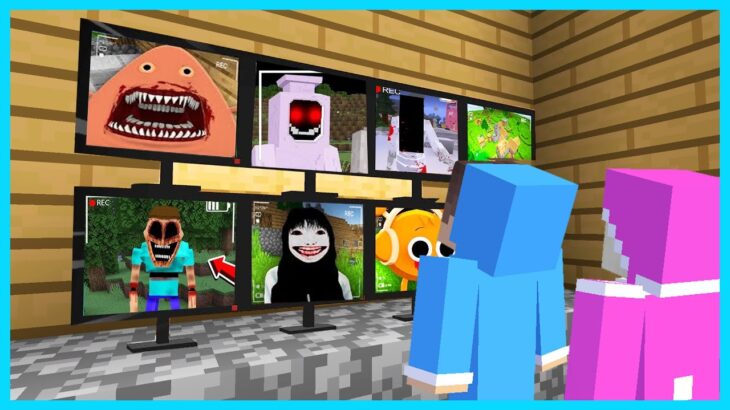 MIPAN & ZUZUZU BUAT BANYAK CCTV UNTUK MEMANTAU MONSTER DI KOTA MINECRAFT! SEREM BANGET