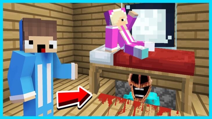 MIPAN & ZUZUZU LIHAT PENAMPAKAN MIMICER DI BAWAH TEMPAT TIDUR MINECRAFT SURVIVAL! SEREM BANGET