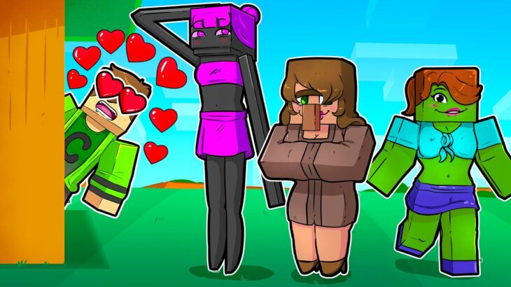 MOBS VIRARAM MENINAS NO MINECRAFT