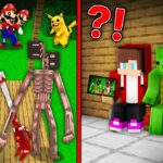 まいぜんとマイキーは、Minecraft の隠しカメラで 1000 個の恐ろしいサイレン ヘッド、ピカチュウ、マリオを入手します