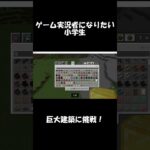 【Minecraft】ゲーム実況者になりたい小学生、巨大建築に挑戦【マイクラ】