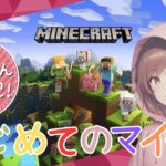 【Minecraft】初心者が挑戦する初めてのサバイバル！マイクラ実況で家づくりに挑戦【マイクラ】