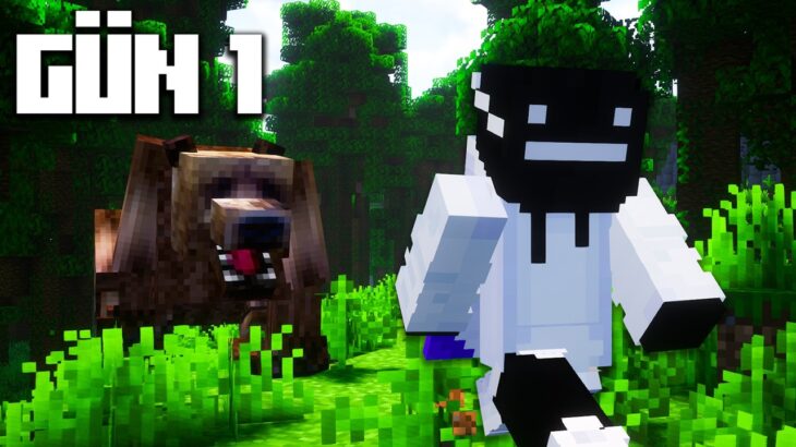 Minecraft Amazon Ormanlarında 100 Gün Geçirdim… (part 1)