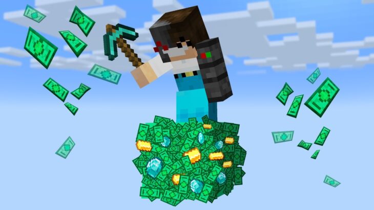 Minecraft, But It’s On 1 Money Block