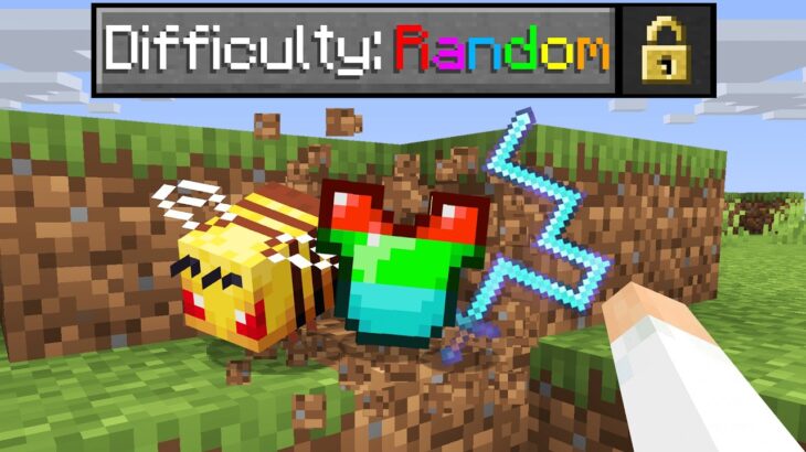 Minecraft, But It’s On Random Difficulty