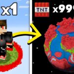 Minecraft, But TNT = World Size