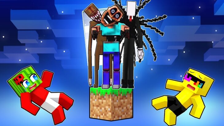 Minecraft But it’s ONE HORROR Block!