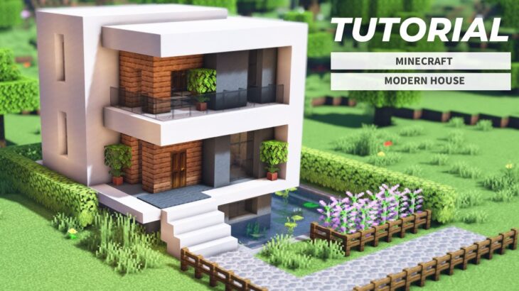 Minecraft: How to build a modern house (Easy)