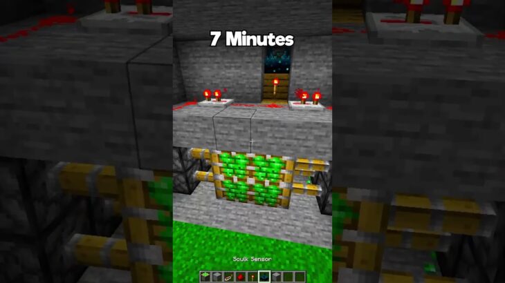 Minecraft Secret Entrance at Different Times😱 (Sigma Boy) #minecraft #shorts