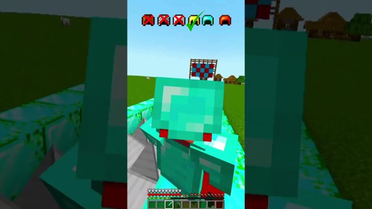 Minecraft Spike vs Armor😱(もういいよ) #shorts