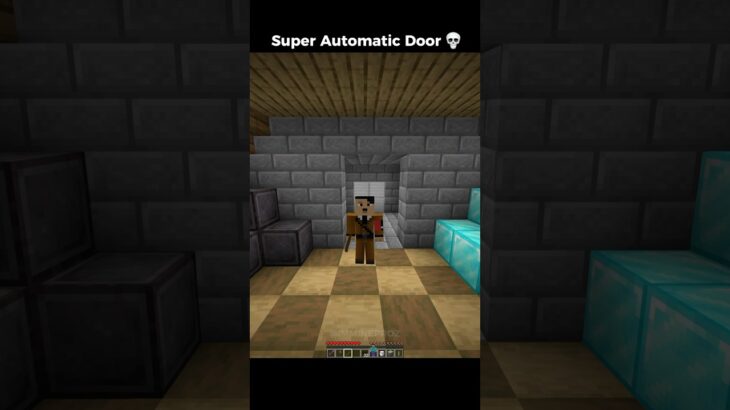 Minecraft: Super Automatic Door 💀 #shorts #minecraft #minecraftmemes