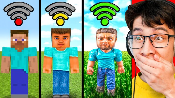 Minecraft With DIFFERENT WIFI (Funny Compilation)