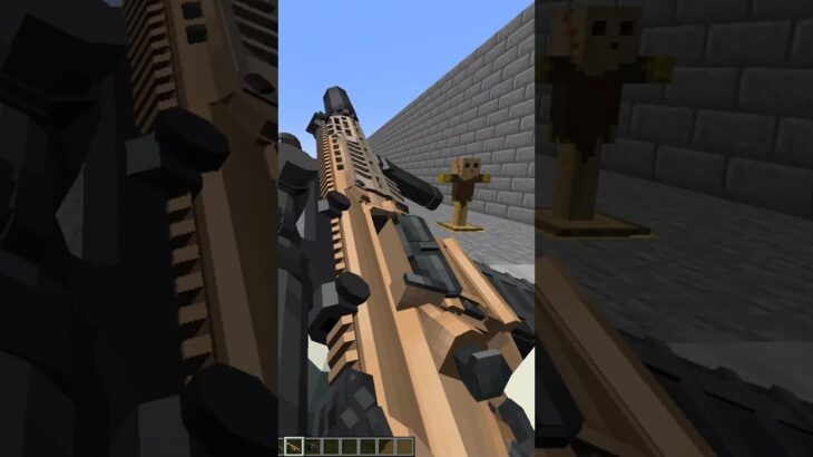 【マインクラフト】最新のマイクラ銃Modがエグすぎる！#minecraft #銃mod #escapefromtarkov #shorts