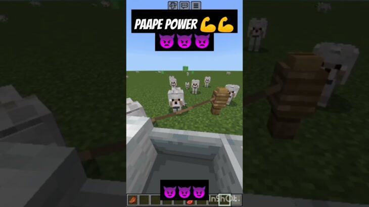 Paape power 💪💪💪 #shorts #trending #minecraft #gaming