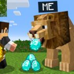 Playing as a HELPFUL Lion in Minecraft