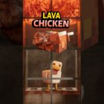 ¡Se hizo CANON! Lava Chicken de Steve #minecraft