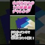 ＃Shorts  ＃ちびカラス【1分間建築チャレンジ】＃18　＃Vtuber