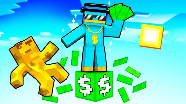 Sobrevivimos En UN SOLO BLOQUE de Dinero en Minecraft!