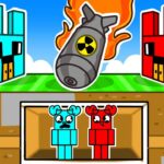 TAJNA BAZA vs BOMBA ATOMOWA w Minecraft 💀