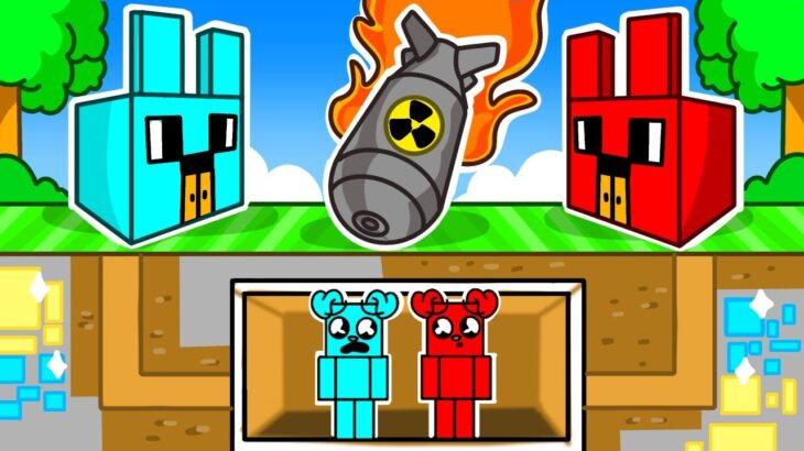 TAJNA BAZA vs BOMBA ATOMOWA w Minecraft 💀