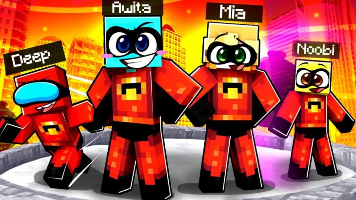 Teniendo Una FAMILIA de Los INCREÍBLES en Minecraft!