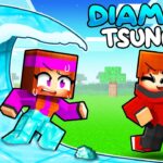 Un TSUNAMI en DIAMANT englouti la ville sur Minecraft !