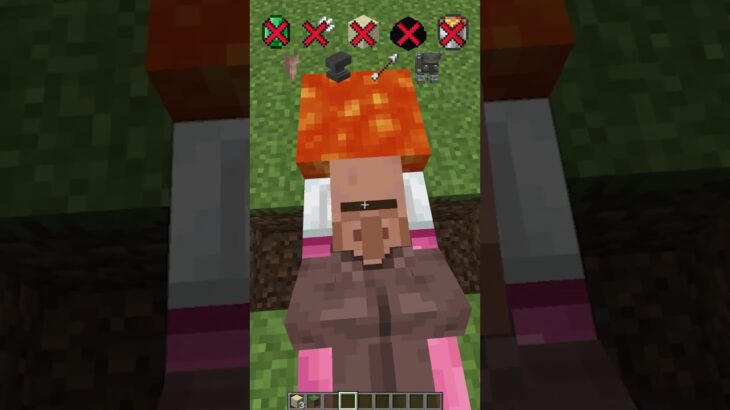 Waking Up vs Villager Sleeping Drop #meme #shorts #minecraft