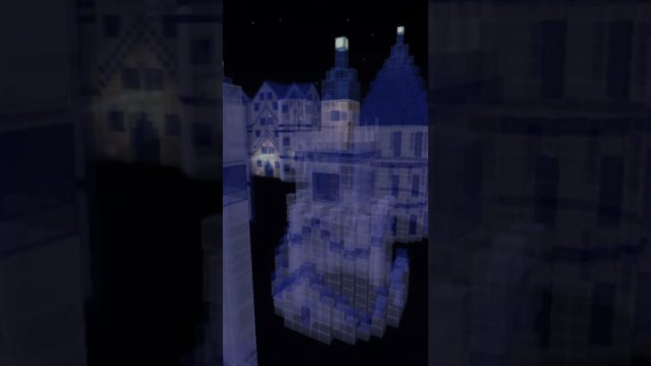 【マイクラ 建築 ガラスの家】幻想的な夜　マイクラ #minecraft #マインクラフト #マイクラ建築