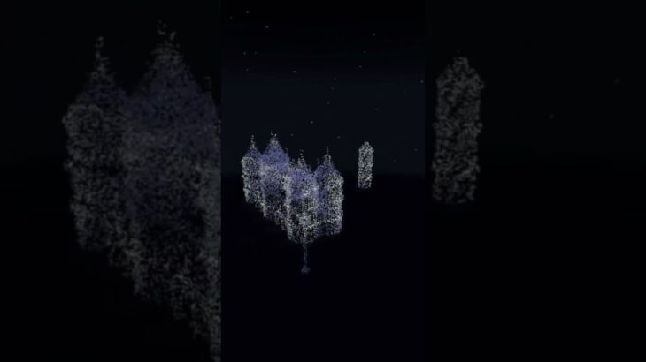 【マイクラ 建築 ガラスの家】幻想的な夜　マイクラ #minecraft #マインクラフト #マイクラ建築