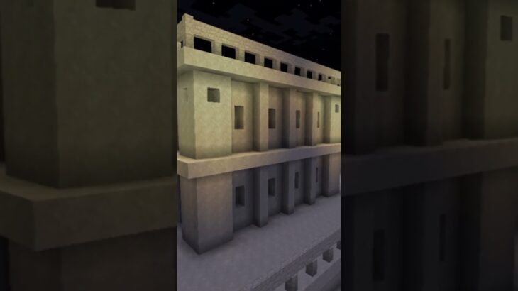 【マイクラ 建築 砂漠】砂漠の夜を作る　#minecraft #マインクラフト #マイクラ建築