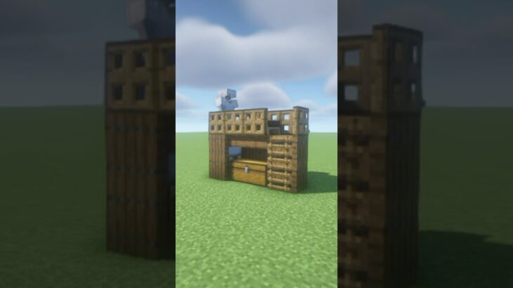 【マイクラ】簡単ミニ初期拠点【マイクラ建築】 #minecraft #マイクラ #マインクラフト #shorts
