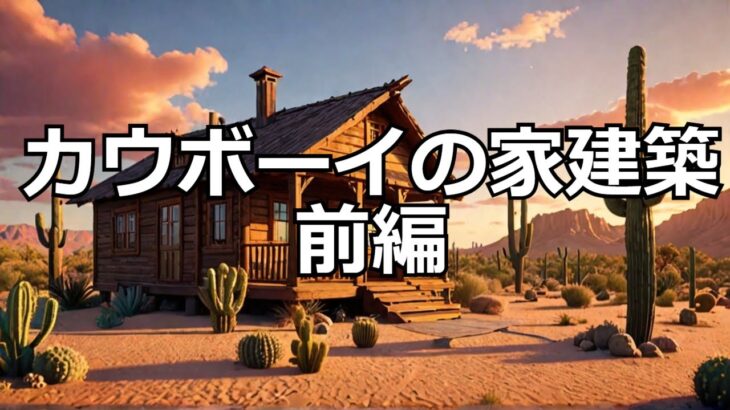 【マイクラ】荒野に建つカウボーイの家（前編） #いるクラ #マイクラ #shorts