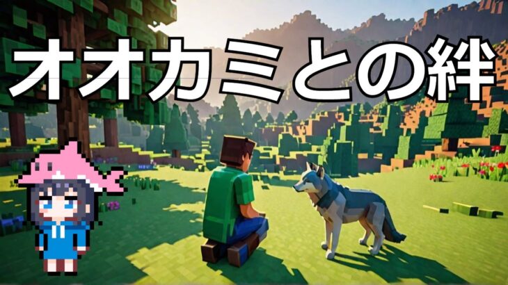 【マイクラ】初心者必見！オオカミの手なづけ方 #いるクラ #マイクラ #shorts