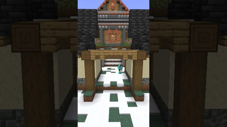 【マイクラ】自動かまど付きの門を建築していきます！ #shorts #マイクラ  #minecraft