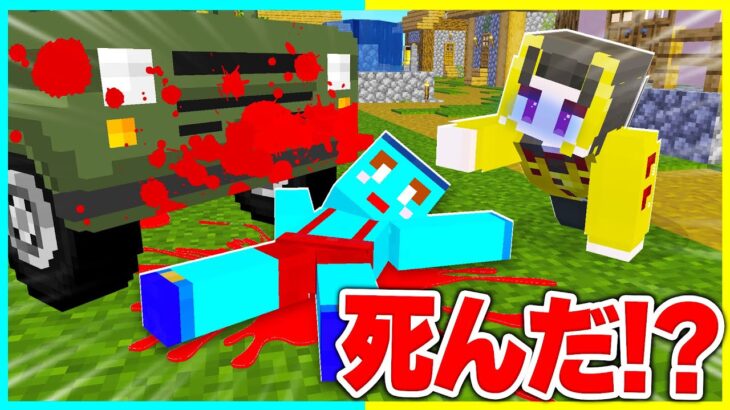 けなたろうが車に引かれて殺された!? 犯人をさがせ! 【まいくら / マインクラフト】