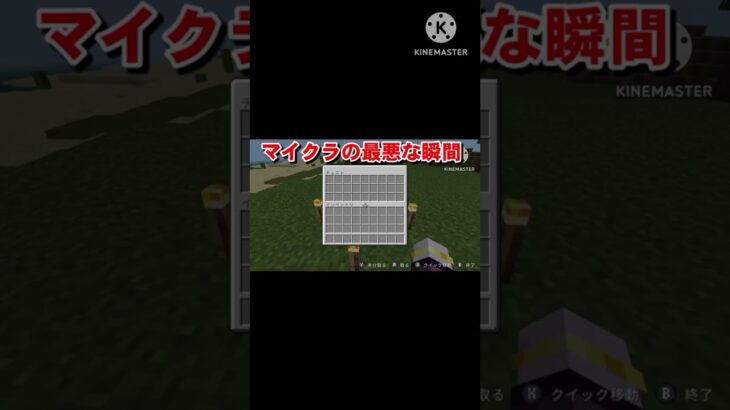 マイクラの最悪な瞬間#ゲーム #マイクラ #最悪な瞬間