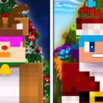 トナカイ vs サンタ クリスマスツリーハウス対決！【まいくら / マインクラフト】