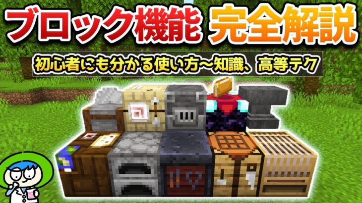 【完全解説】初心者にも分かる機能ブロックの使い方！【マイクラ1.21/統合版/Switch/スマホ】