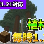 【マイクラ統合版】1時間で1.2万個の原木が手に入る植林場の作り方【PE/PS4/Switch/Xbox/Win10】