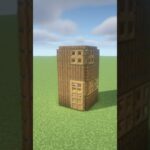 【マイクラ】簡単に作れる2×2 の2階建て初期拠点【マイクラ建築】 #minecraft #マイクラ #マインクラフト #shorts