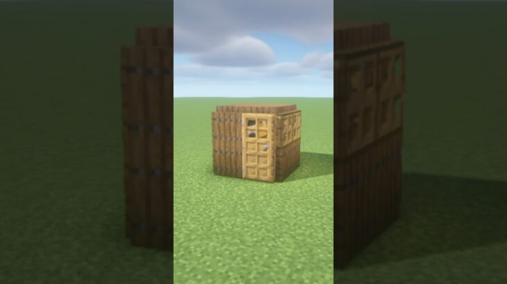 【マイクラ】簡単に作れる2×2 の初期拠点【マイクラ建築】【Minecraft】 #minecraft #マイクラ #マインクラフト #shorts