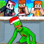 3 Cazadores VS Invictor GRINCH en Minecraft! 😨 Manhunt