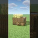 【マイクラ】簡単に作れる畑付き3×3の初期拠点【マインクラフト】【Minecraft】 #minecraft #マイクラ #マインクラフト #shorts