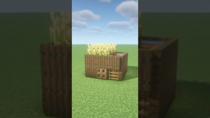 【マイクラ】簡単に作れる畑付き3×3の初期拠点【マインクラフト】【Minecraft】 #minecraft #マイクラ #マインクラフト #shorts